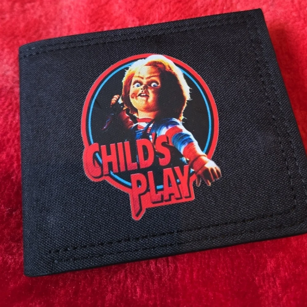 New chucky Halloween horror anime manga leather wallet